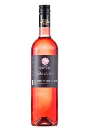 Láhev vína - Svatomartinské víno - Modrý portugal rosé
